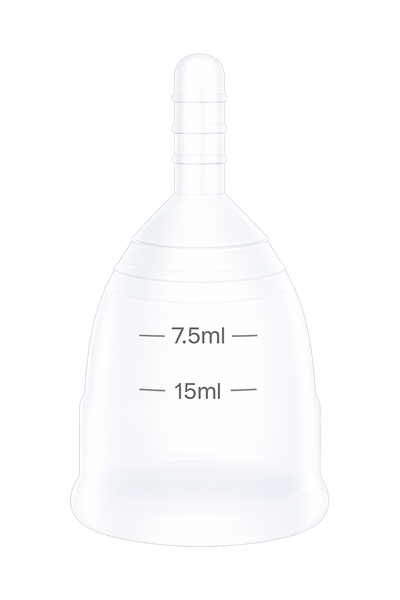 Flo Angel large menstrual cup for heavier flow and longer wear