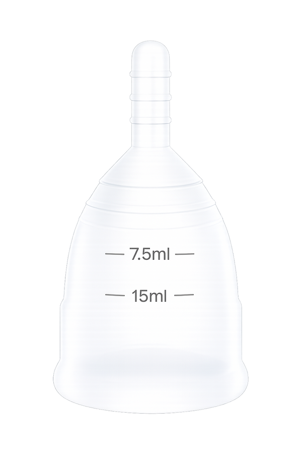 Flo Angel large menstrual cup for heavier flow and longer wear